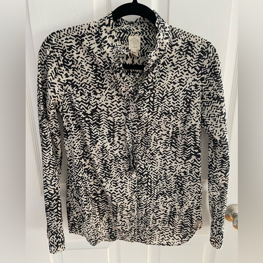 J. Crew Vintage Print Button Down Size 4